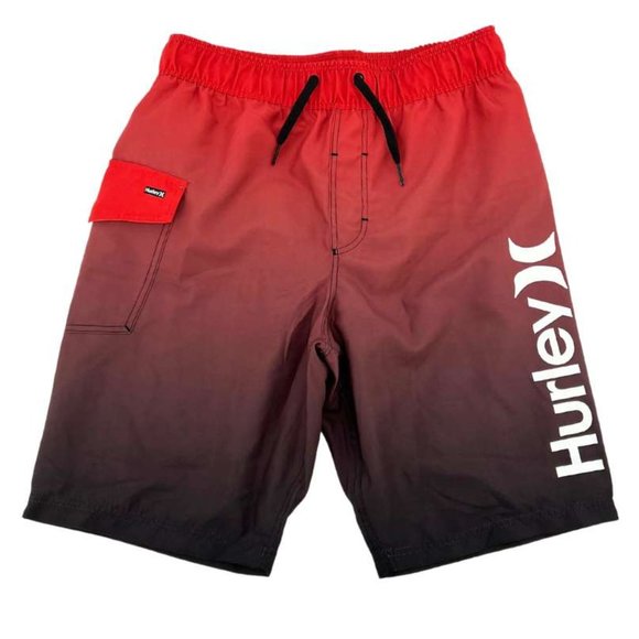 Hurley | Boy's Pull On Swim Short | Red | Size 10/12 - Picture 1 of 2